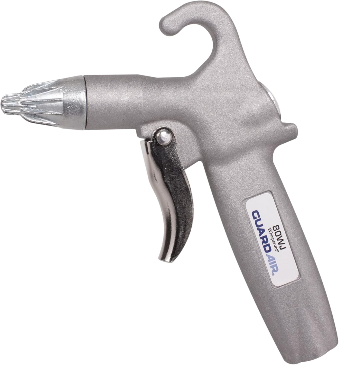 Guardair 80WJ Whisper Jet Safety Air Gun - Volume Control, Pistol Style Grip, Ideal for Cleaning Bench Tops, Work Stations