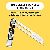 General Tools T-Bevel Gauge & Protractor - Digital Angle Finder with Full LCD Display & 8" Stainless Steel Blade No Bubble