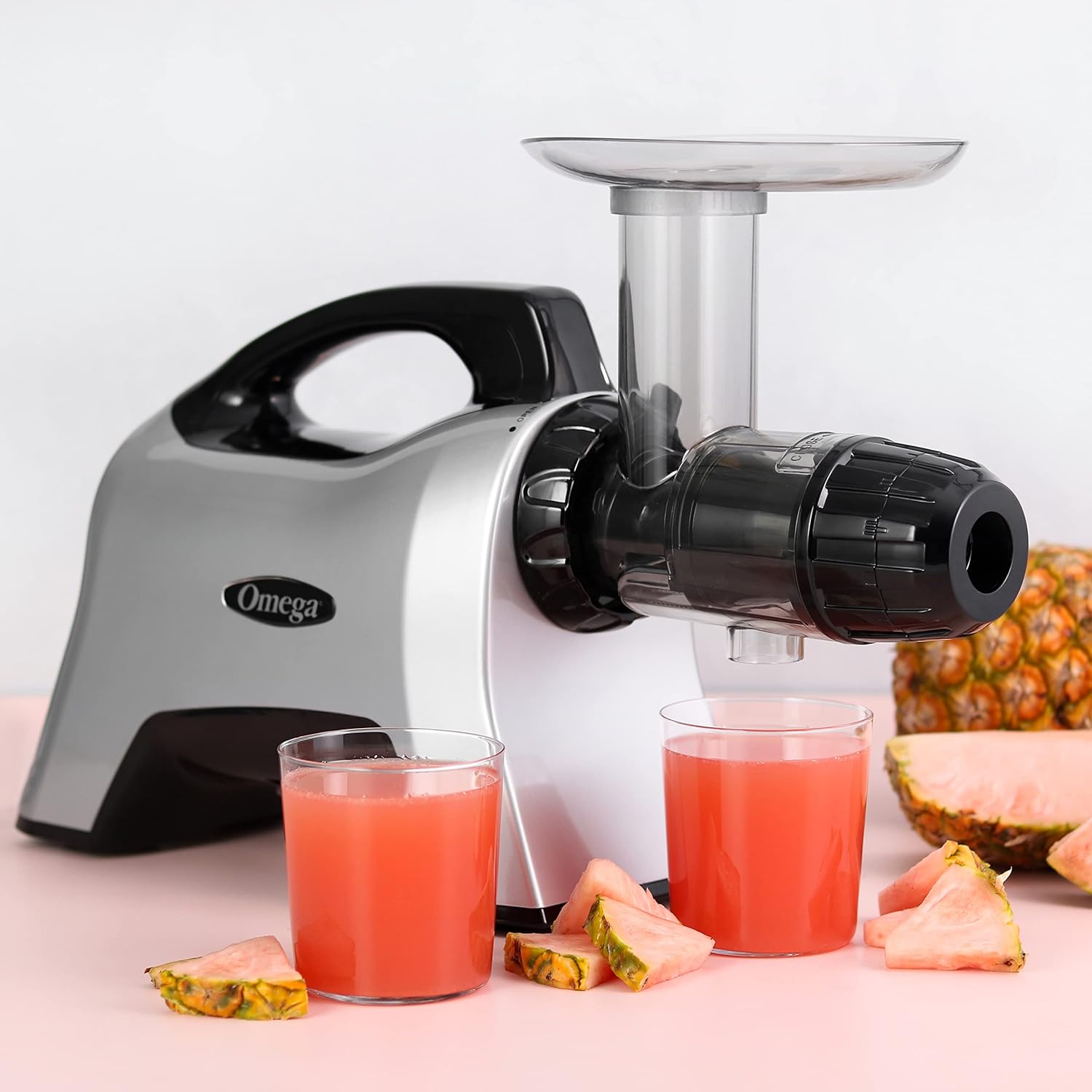 Omega Juicer NC1000HDS Juice Extractor and Nutrition System Slow Masticating BPA-FREE with Quiet Motor and Reverse Easy