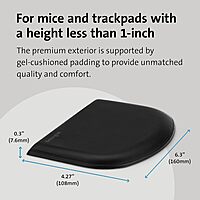 KENSINGTON ErgoSoft Gel Wrist Rest for Keyboard & Mouse