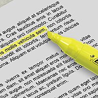 BIC® Brite Liner® Highlighters, Chisel Point, Yellow, 5-Pack