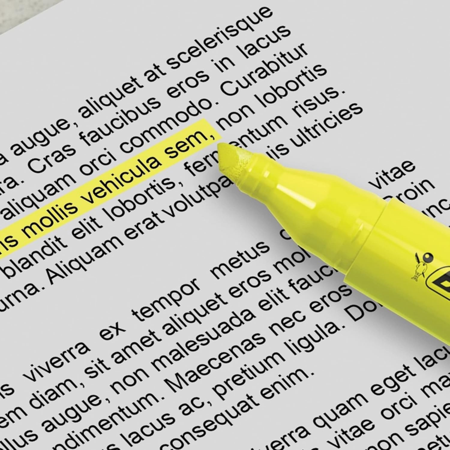 BIC® Brite Liner® Highlighters, Chisel Point, Yellow, 5-Pack