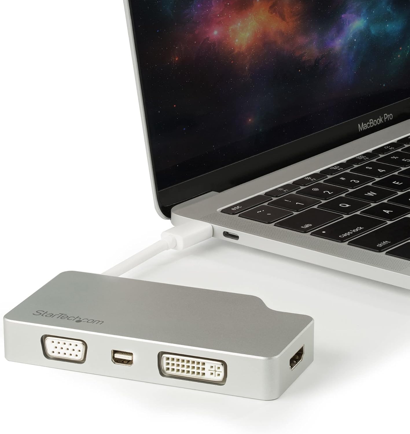 StarTech.com USB C Multiport Video Adapter with HDMI, VGA, Mini DisplayPort or DVI - or DVI (1080p)