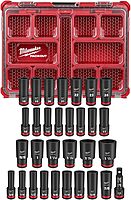 Milwaukee Electric - Shockwave Impact Duty. Socket 1/2. DR 31PC PACKOUT
