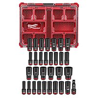 Milwaukee Electric - Shockwave Impact Duty. Socket 1/2. DR 31PC PACKOUT