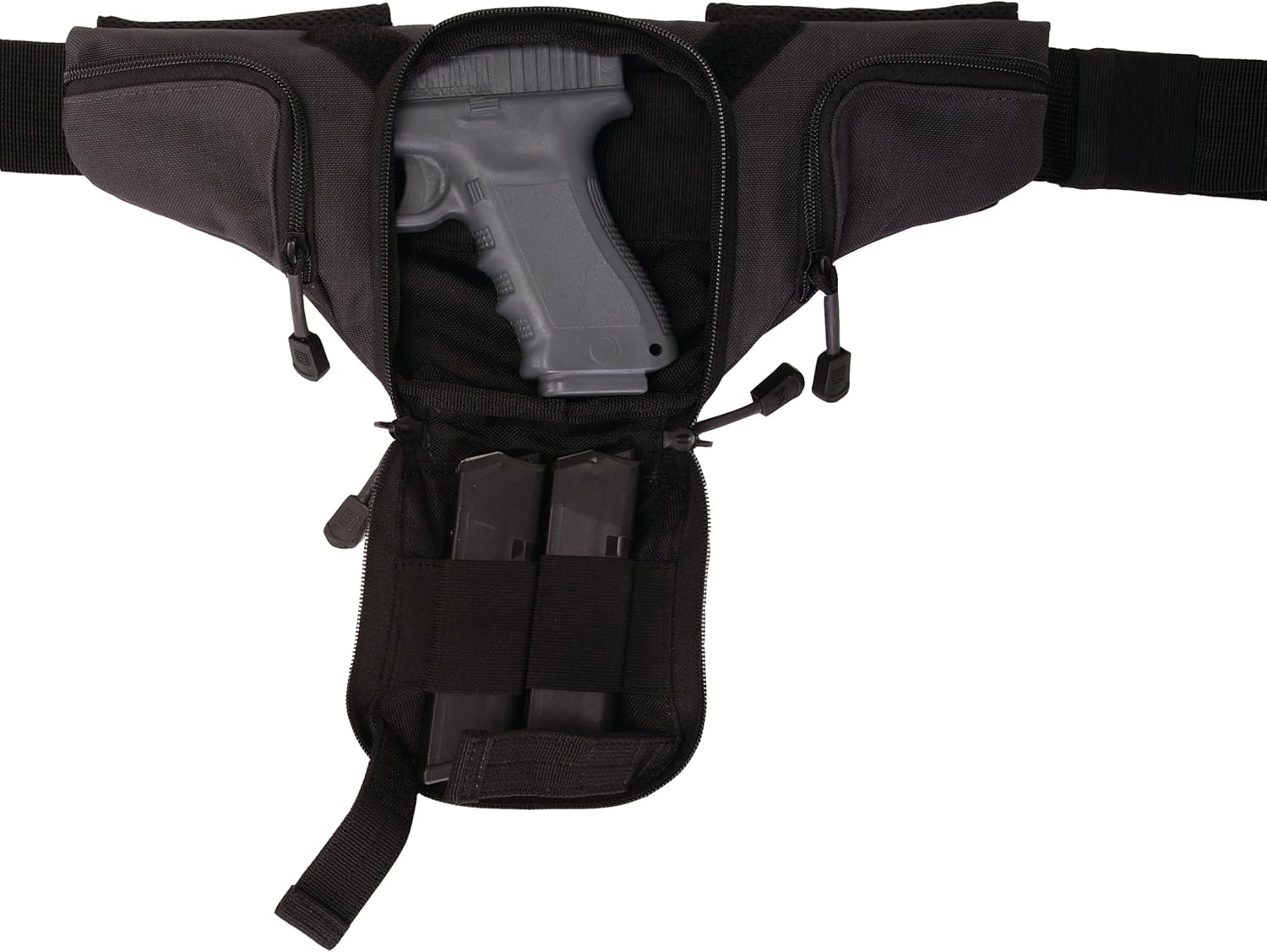5.11 Tactical Unisex Select Carry Pistol Pouch, Concealed Carry Bag with Hot-Pull Tabs, Magazine Slots, Adjustable Strap