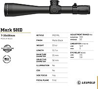 LEUPOLD Mark 5HD FFP Side Focus Riflescope