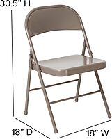 Flash Furniture HERCULES Series Double Braced Metal Folding Chair