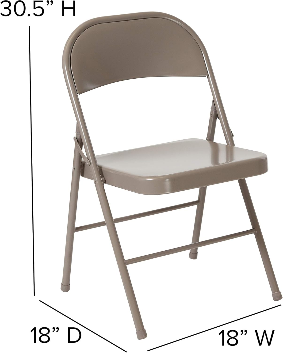 Flash Furniture HERCULES Series Double Braced Metal Folding Chair