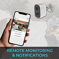 Gyration 1080P Wireless Security WiFi Cameras for Home Security, Wireless Outdoor with Motion Detection