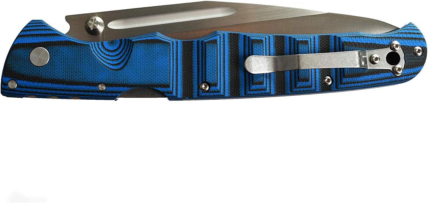 COLD STEEL Frenzy II 5.5" S35VN Razor-Sharp Blade 6.75" G-10 Handle Everyday Carry Tactical Folding Knife with Tri-Ad