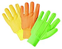 Anchor 1000 Series Canvas Gloves - 4518or/cr 18 oz poly cord knit wrist