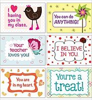 Scholastic Teachers Friend Postcards, 6in x 4in, Valentines Day, Kindergarten - Grade 5, Pack Of 36