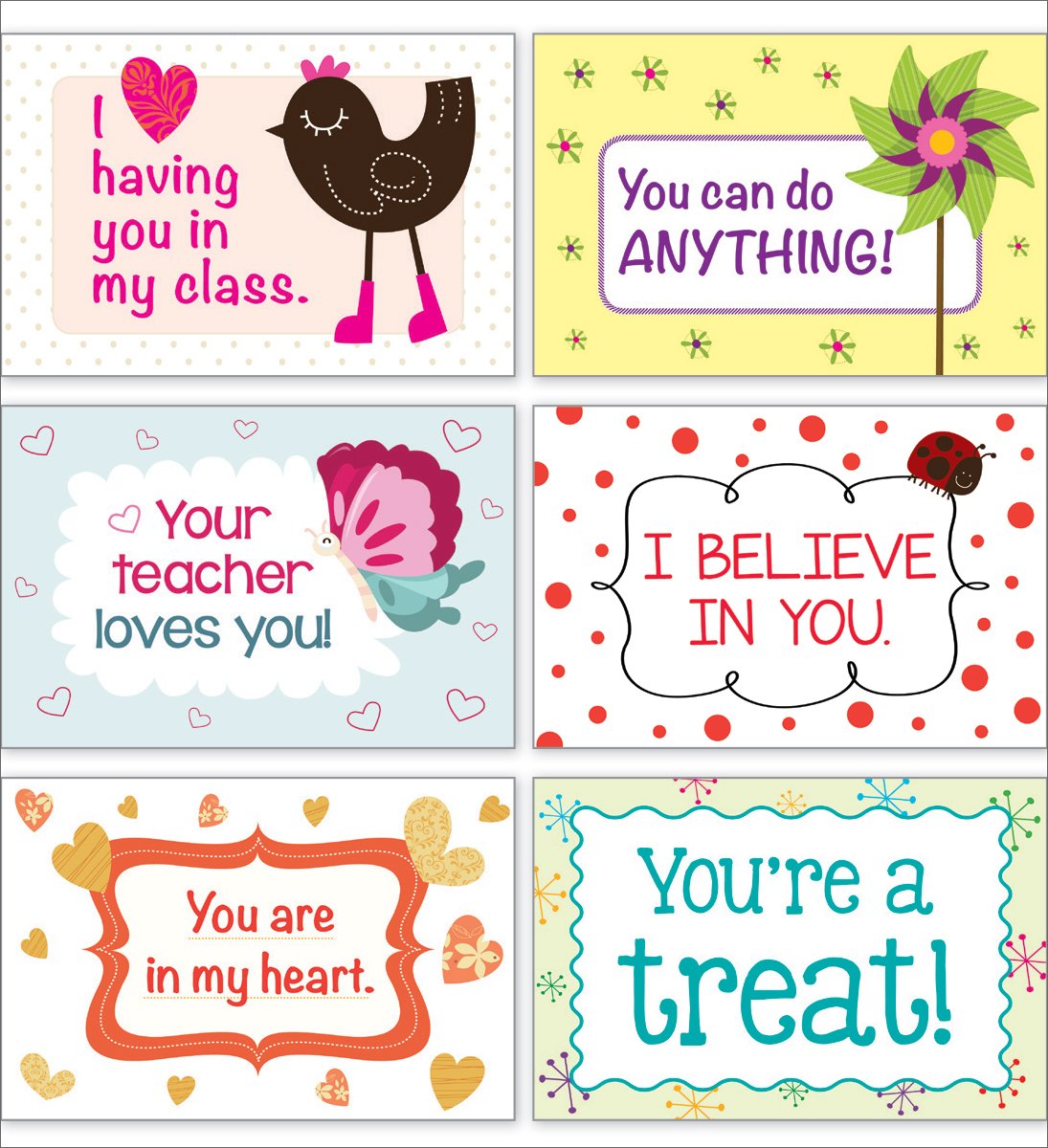 Scholastic Teachers Friend Postcards, 6in x 4in, Valentines Day, Kindergarten - Grade 5, Pack Of 36