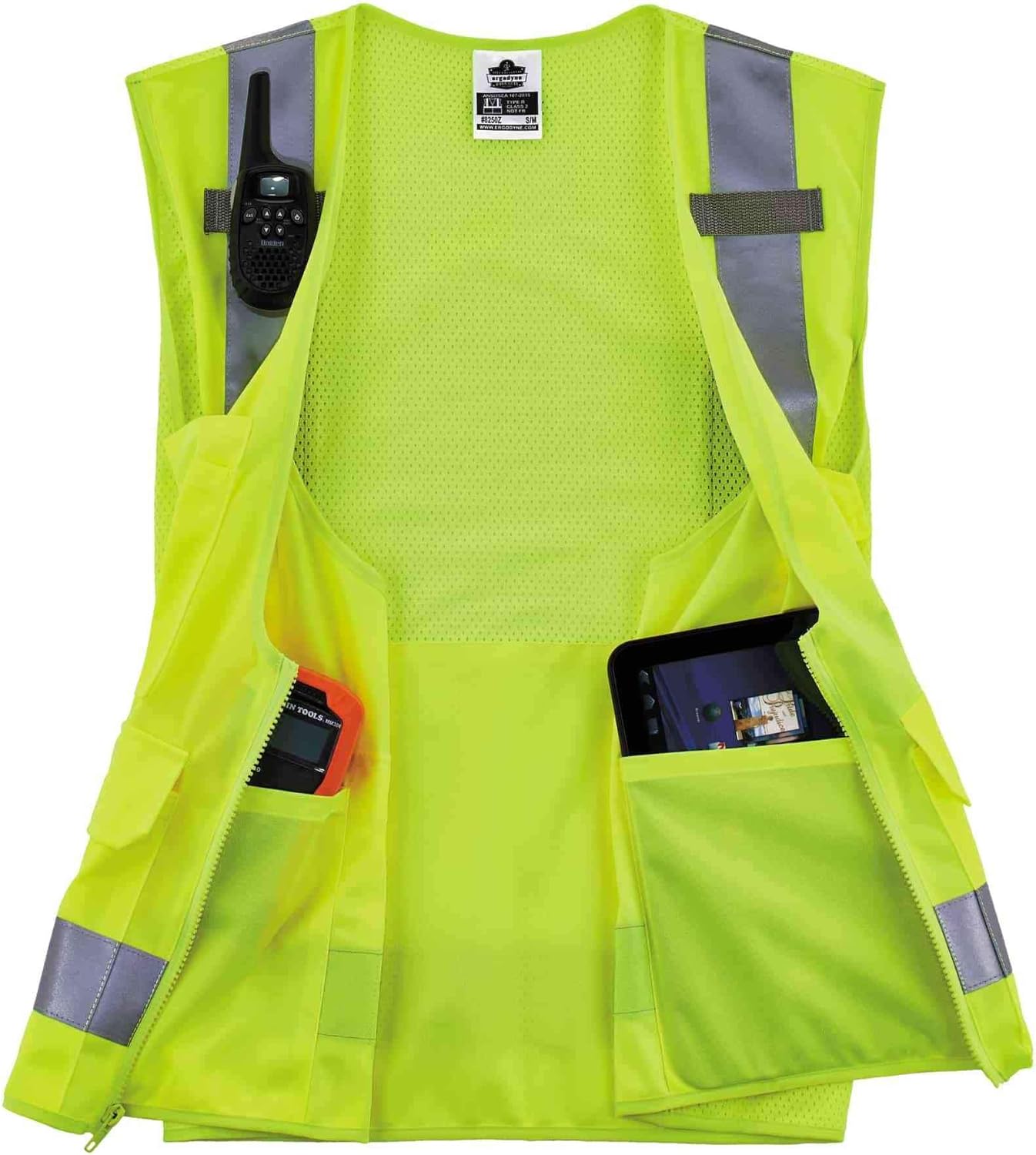 ERGODYNE GloWear 8250Z Surveyors Reflective Safety Vest