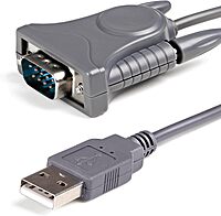 StarTech.com USB to Serial Adapter - 3 ft / 1m - with DB9 to DB25 Pin Adapter - Prolific PL-2303 - USB to RS232 Adapter Cable