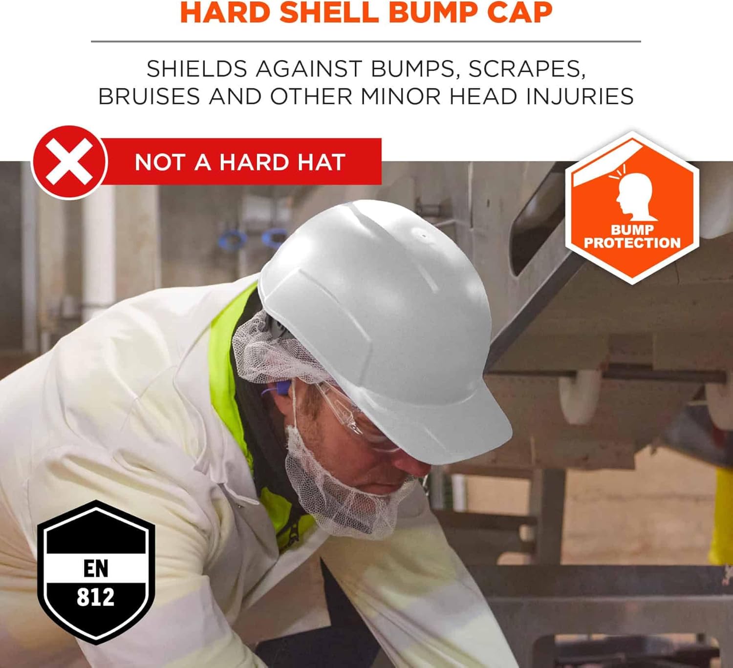 ERGODYNE Skullerz 8952 Hard Shell Bump Cap with Suspension