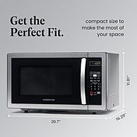 Farberware Countertop Microwave Oven 1000 Watts with LED Lighting & Child Lock