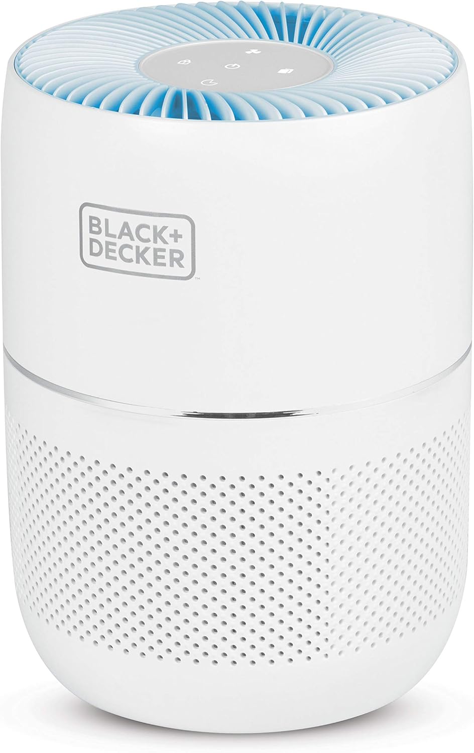 BLACK+DECKER Tabletop Air Purifier with Indicator Lights, HEPA Air Purifier for Rooms Up To 435 Sq. Ft. per 5 Air Changes
