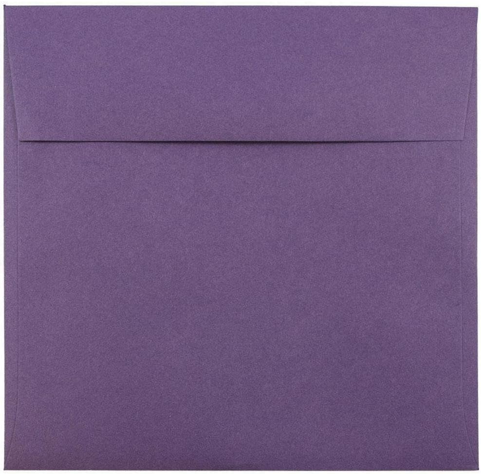 JAM PAPER Premium Dark Purple Invitation Envelopes - 25/Pack