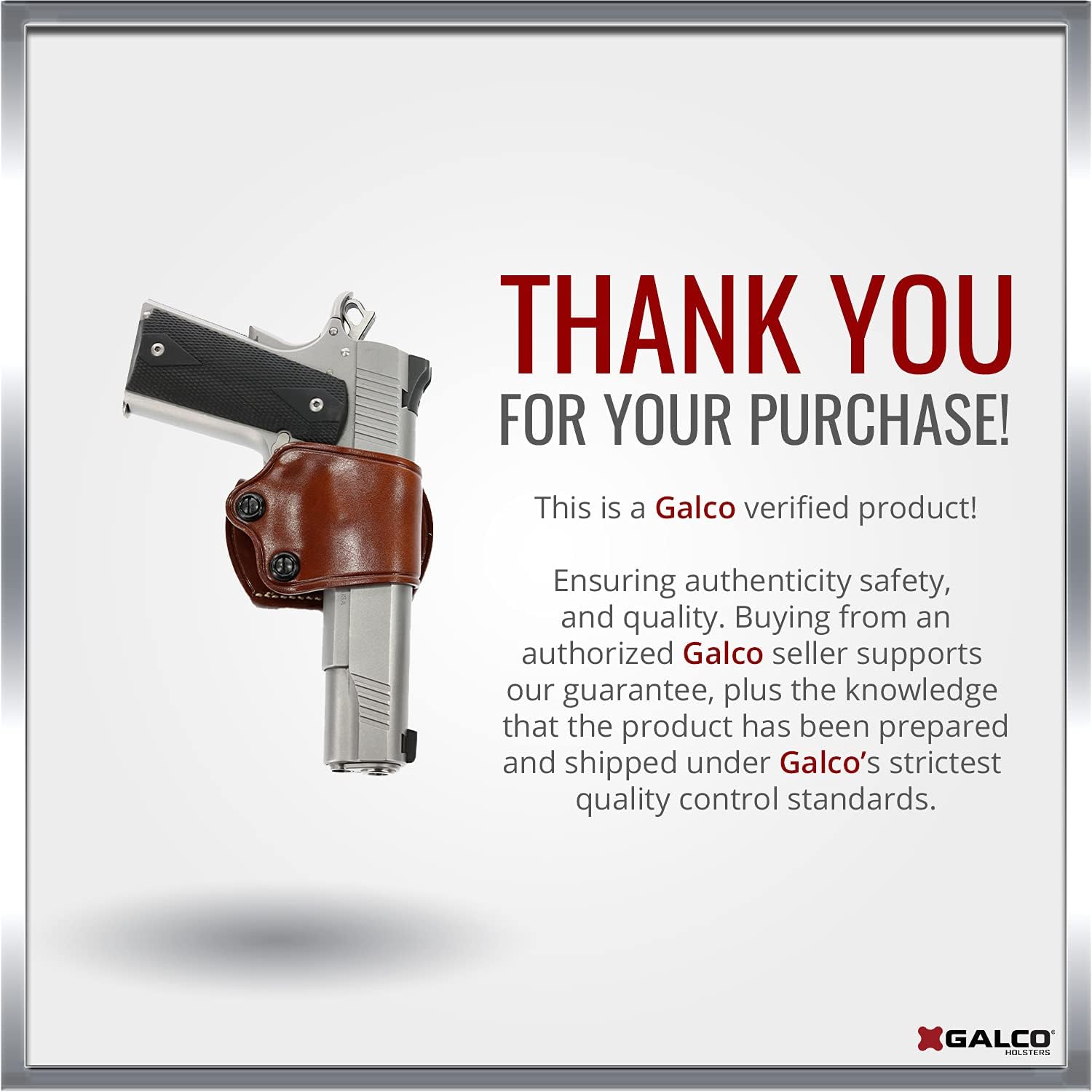 GALCO Yaqui Slide Leather Belt Holster