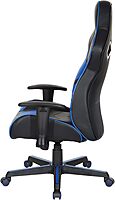 OSP Home Furnishings Vapor Ergonomic Adjustable High Back Faux Leather Gaming Chair with Coil Spring Seat and Integrated