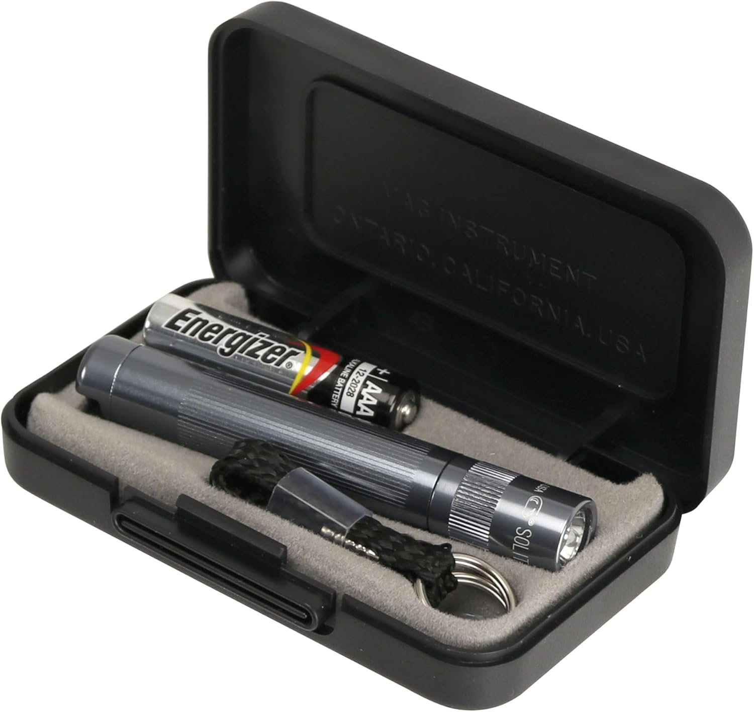 Maglite Solitaire Incandescent 1-Cell AAA Flashlight in Presentation Box Gray