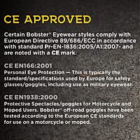 Bobster® Wheelie Cycling Sunglass, Gloss Clear Gray Frame, Smoked Black Red Revo Lens