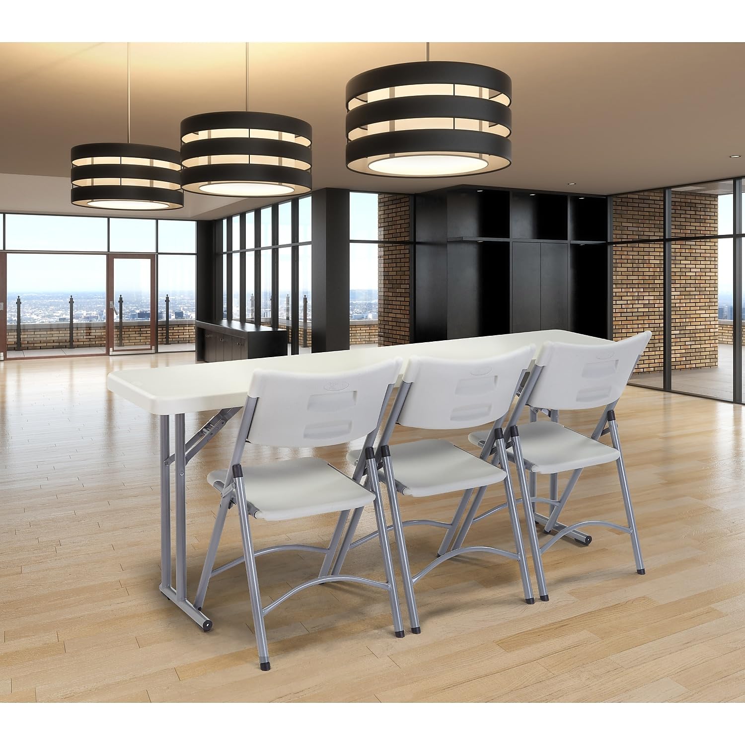 Seminar Folding Table by National Public Seating – Portable Heavy-Duty Foldable Table for Indoor/Outdoor Use