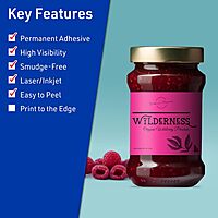 AVERY Printable Rectangle Labels, Sure Feed Technology, 3-1/3" x 4", Neon Magenta