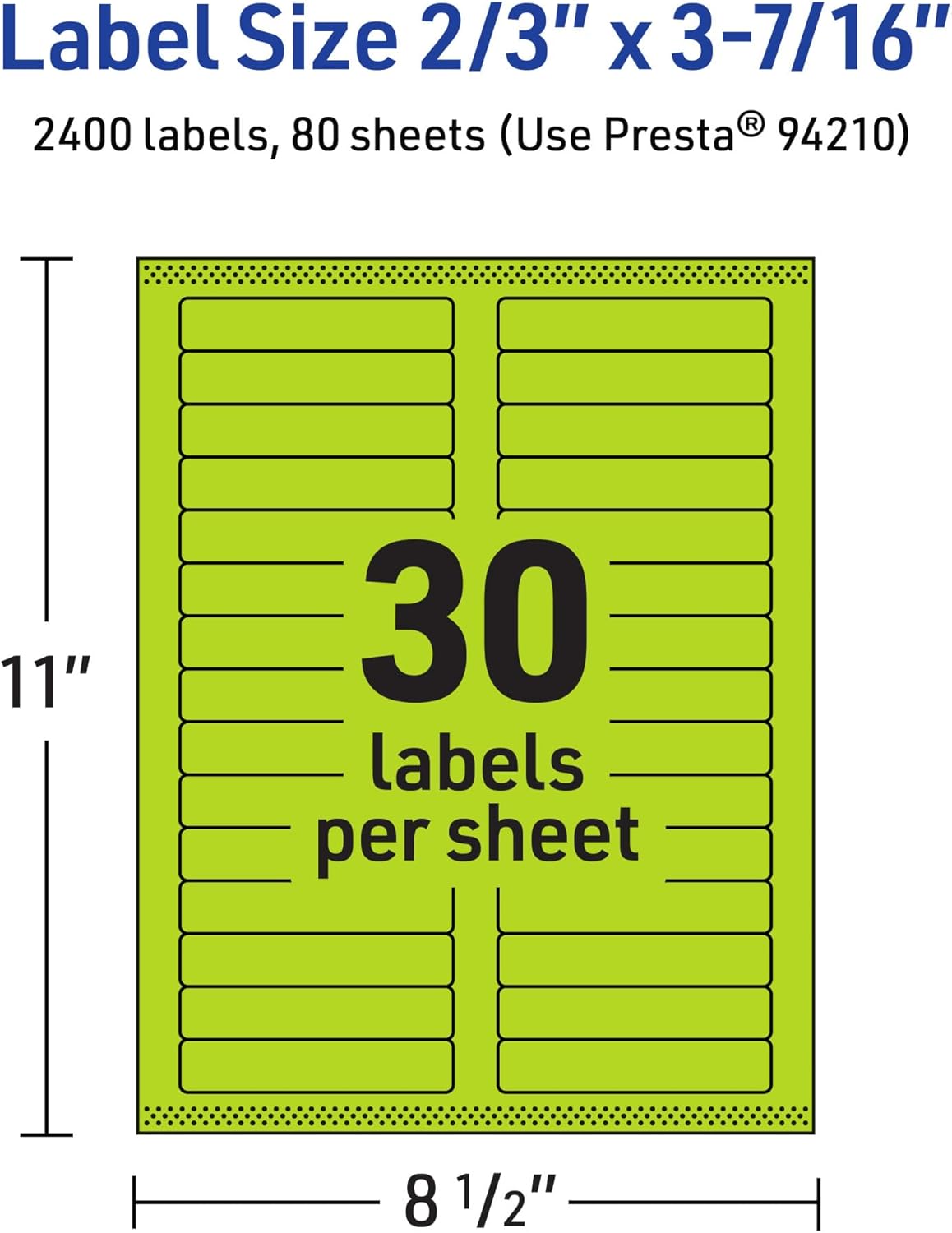 AVERY Printable Rectangle Labels with Sure Feed Technology