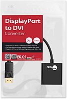SIIG DisplayPort to DVI Adapter - Male to Female DP to DVI Cable Converter for DisplayPort Enabled Computer Systems