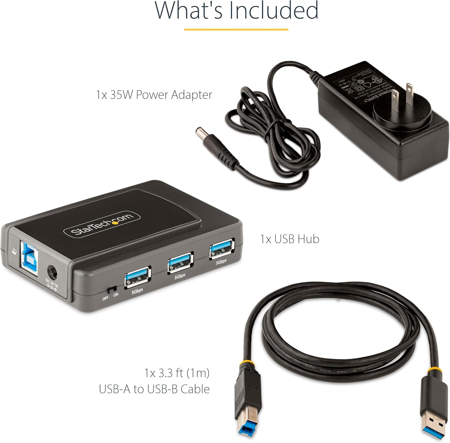 StarTech USB 3.0 SuperSpeed Powered USB-A Expansion Hub