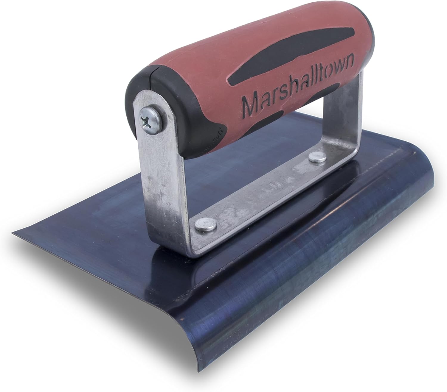 MARSHALLTOWN Curved Concrete Edger, 6 x 4 Blue Steel Blade, 5/8 Lip x 1/2 Radius, Made In The USA, 138BD 6 x 4 x 5/8 x 1/2