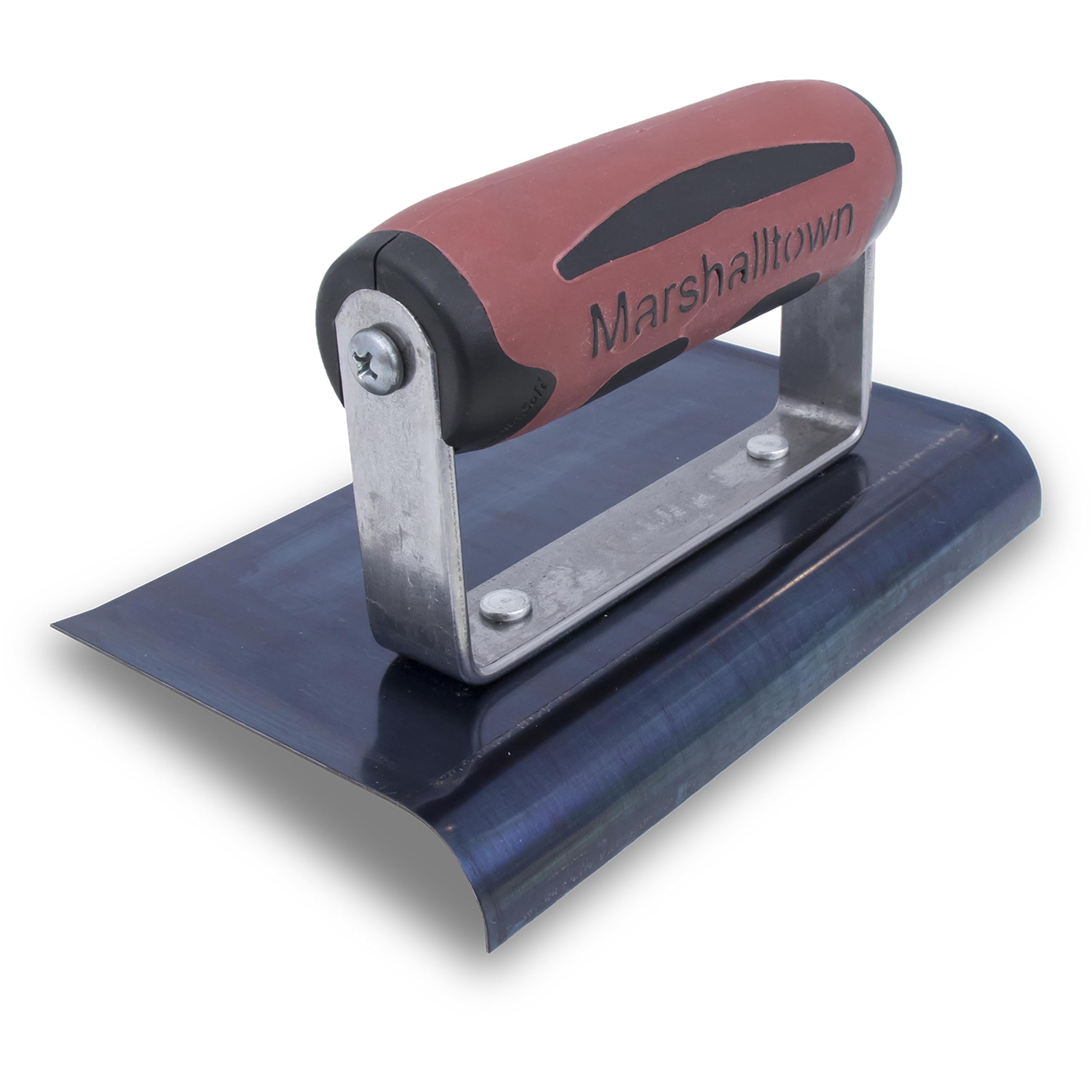 MARSHALLTOWN Curved Concrete Edger, 6 x 4 Blue Steel Blade, 5/8 Lip x 1/2 Radius, Made In The USA, 138BD 6 x 4 x 5/8 x 1/2