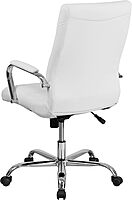 Flash Furniture Whitney Swivel LeatherSoft Desk Chair with Padded Seat and Armrests