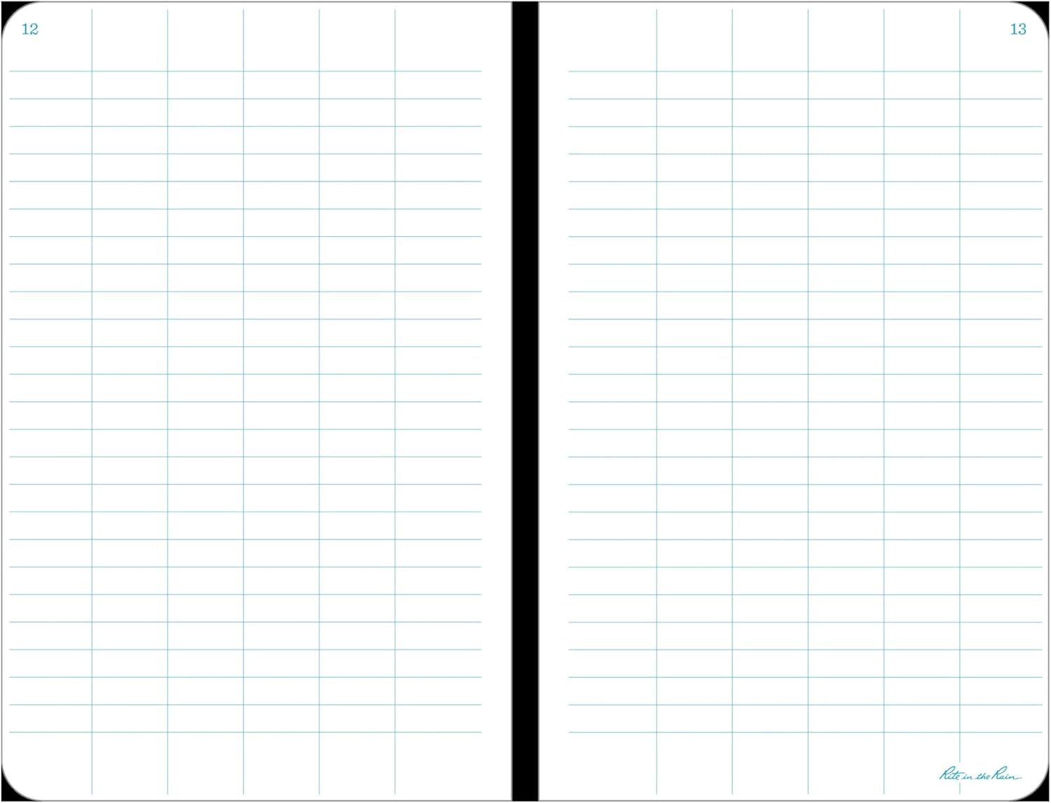RITE IN THE RAIN Weatherproof Hard Cover Notebook, 4.75" x 7.5"