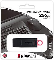Kingston DataTraveler Exodia 256GB USB 3.2 Flash Drive DTX/256GB, Black