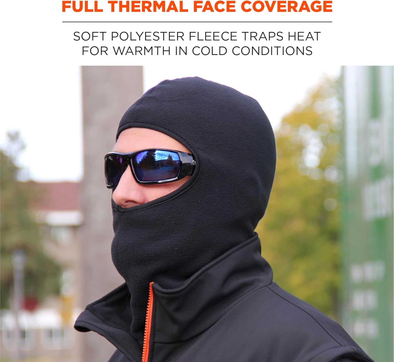 ERGODYNE N-Ferno 6893Z Zippered Balaclava Face Mask