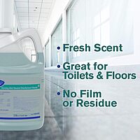 Diversey Morning Mist Neutral Disinfectant Cleaner, Fresh Scent, 128 Oz Carton, Case Of 4