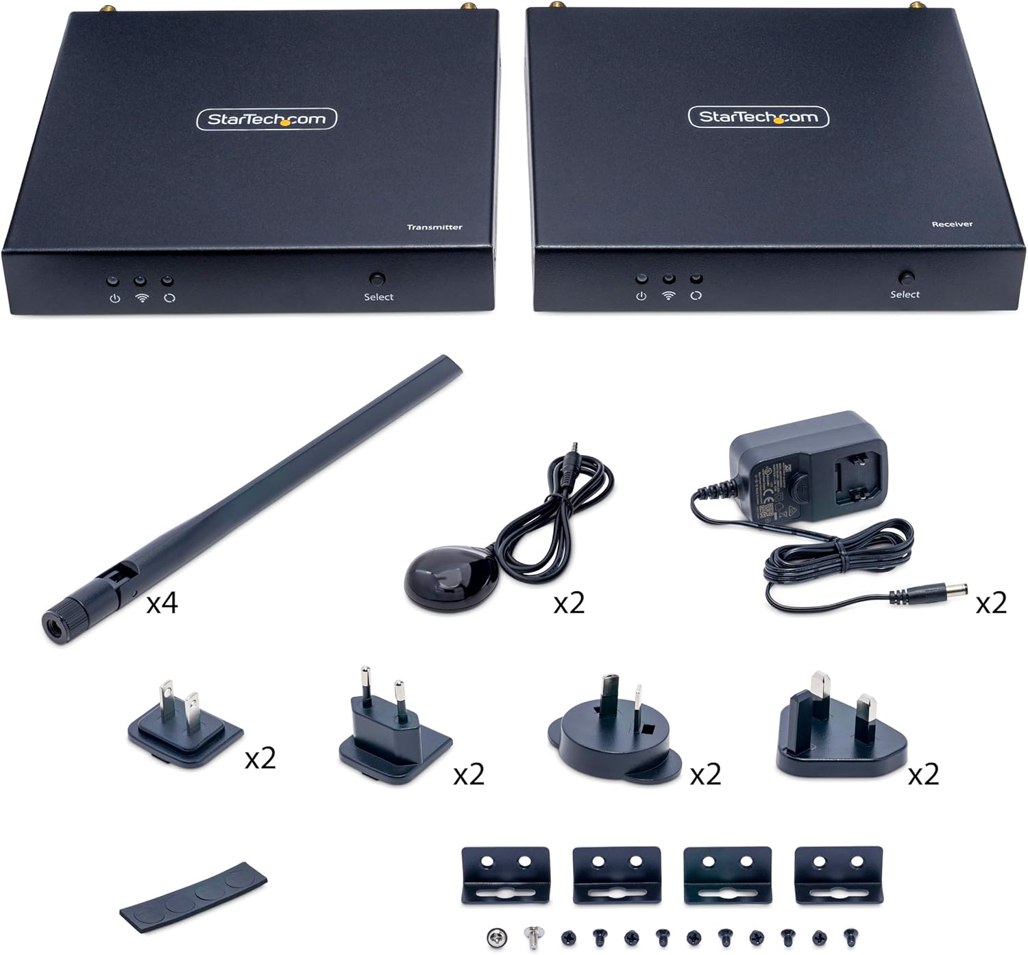 StarTech.com Wireless HDMI Extender, 4K 60Hz, Transmitter and Receiver Kit, Up to 165ft (50m), No Line-of-Sight Required