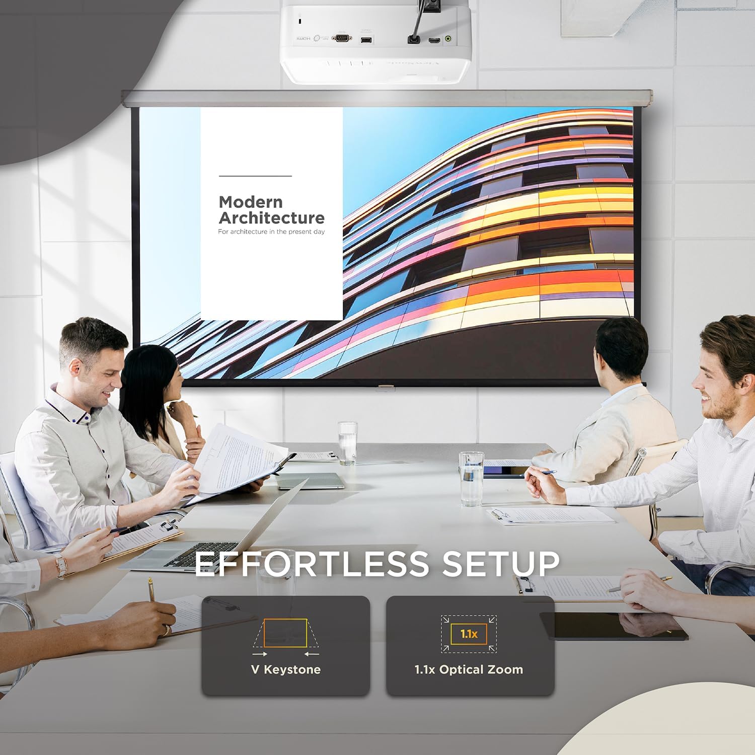 VIEWSONIC Home Theater Projector — Bright, Optical Zoom