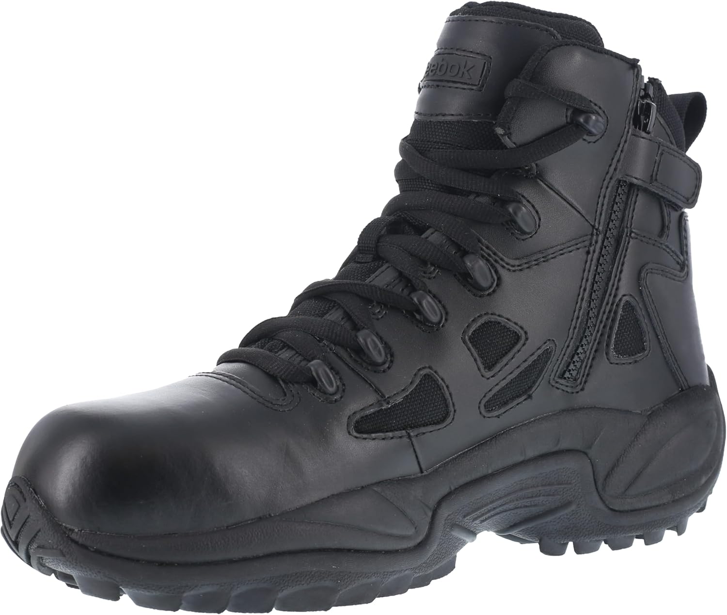 Reebok Men's Rapid Response RB8674 Composite Toe Tactical Boot with Side Zipper