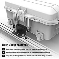 Pelican Air Case Roof Rack Mount - Compatible with Pelican Air Cases 1745, 1745 Bow Case, and 1755 (Black)