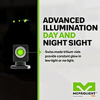 MEPROLIGHT Hyper-Bright Tritium Day/Night Pistol Sight Set