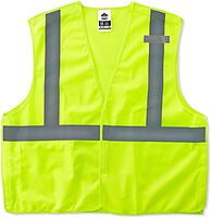 Ergodyne GloWear Safety Vest, Econo Breakaway, Type-R Class 2, X-Small, Lime, 8215BA