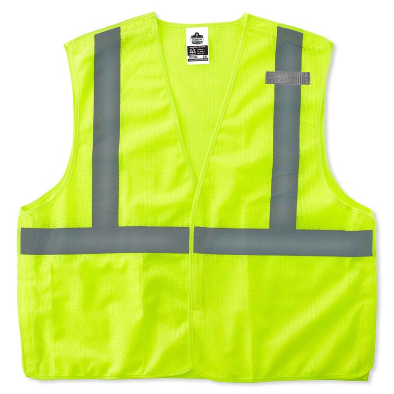 Ergodyne GloWear Safety Vest, Econo Breakaway, Type-R Class 2, X-Small, Lime, 8215BA
