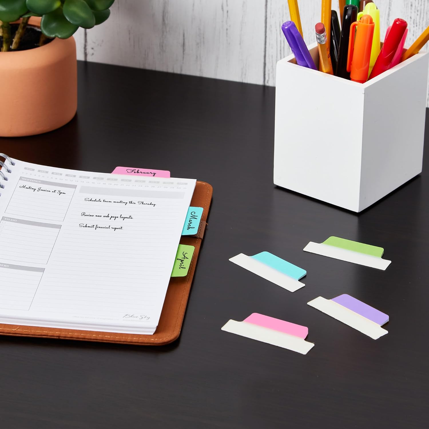 Avery Margin Ultra Tabs — Repositionable 2-Sided Writable Page Tabs