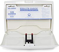 Hospeco Health Gards Lever Activated Toilet Seat Cover Dispenser System, White