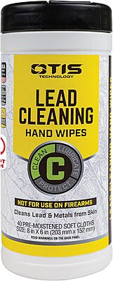 Otis Technologies, Lead Remover Hand Wipes Canister, White, Cloth Size: 8" x 6" (FG-40C-LRW)